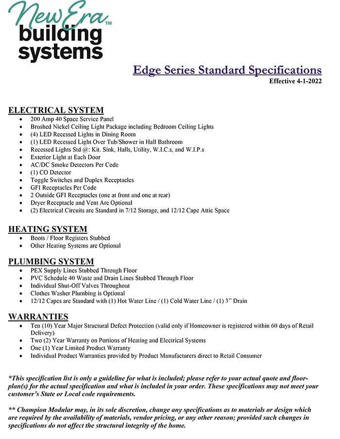 Specifications